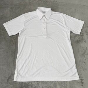 Collars & Co Dress Collar Polo Shirt Mens Small White Classic Stretch New NWOT
